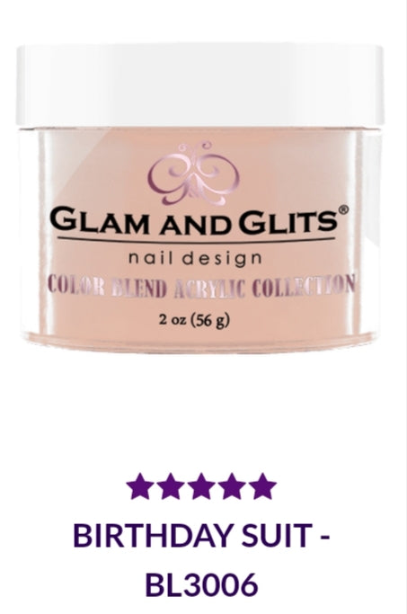 GLAM AND GLITS COLOR BLEND COLLECTION VOL.1 - BL3006 - 2 oz - BIRTHDAY SUIT