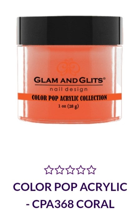 GLAM AND GLITS COLOR POP COLLECTIONS - CPA368 - 1 oz - CORAL