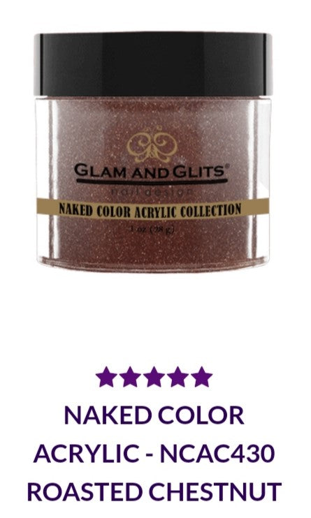 GLAM AND GLITS NAKED COLLECTIONS - NCA430 - 1 oz - ROASTED CHESTNUT
