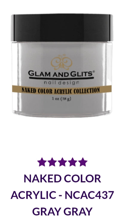 GLAM AND GLITS NAKED COLLECTIONS - NCA437 - 1 oz - GRAY GRAY