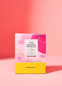 AVRY BEAUTY TOTAL GEL-OH PEDI SPA SET YES TO ROSE