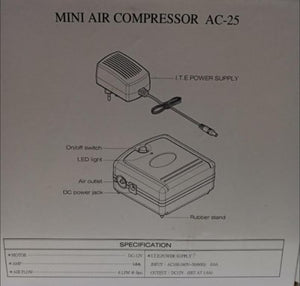 BE MINI AIR COMPRESSOR AC-25
