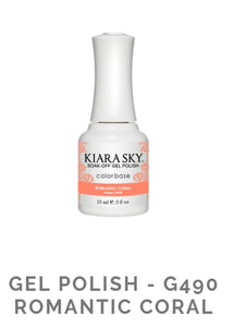 KIARASKY GEL POLISHES - G490 ROMANTIC CORAL