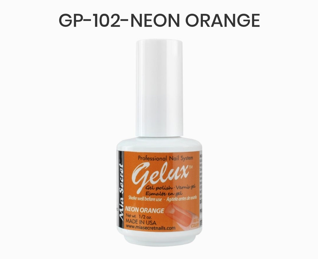 MIA SECRET GELUX GEL NAIL POLISH - GP-102 NEON ORANGE