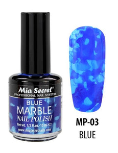 MIA SECRET MARBLE INK NAIL POLISH - MP-03 BLUE