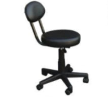 AIRLIFT PEDICURE STOOL WITH BACK REST
