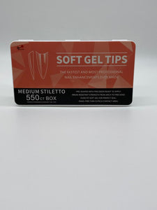 BE SOFT GEL TIPS 550 COUNT