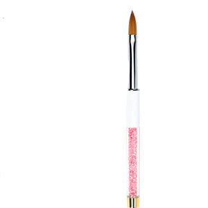 BE WHITE CRIMPED ACRYLIC BRUSH 100% KOLINSKY