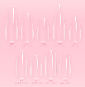 KIARASKY GELLY TIPS 500C-SHORT SQUARE